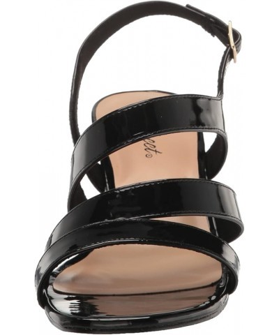 Women's Como Heeled Sandal Black Patent $18.77 Sandals