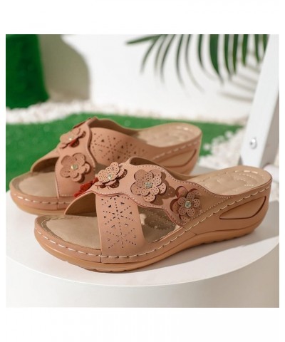 Orthopedic Shoes for Women Dressy Wedge Orthotics Sandals for Women Thong Comfortable Wedge Sandals for Women Wide Wide Width...