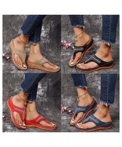 Women Summer Wedge Sandals Ladies Sparkly Rhinestone Platform Flip Flops Thongs Comfort Clip Toe Beach Sandals Mule Clogs Sho...