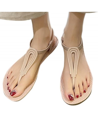 Womens Solid Leather Slip on Flat Slides Sandals Clip Toe Anti Slip Oversized Flat Bottom Slippers Casual Dressy Sandals (G-B...