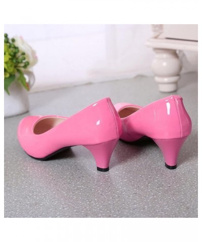 Fashion Womens Breathable Lace Up Shoes Chunky Heels Casual Sandals Casual Slip On Shoes for Women Wide Width Pink $11.07 San...