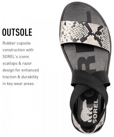 Women's Ella II Sandal Black, Snake $27.71 Sandals