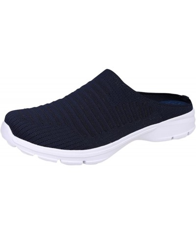 Women Sneakers, Women's Running Shoes Non Slip Athletic Tennis Walking Blade Type Sneakers Gift Dark Blue $14.75 Fashion Snea...