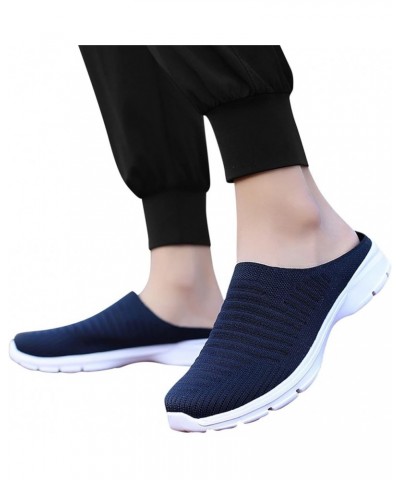 Women Sneakers, Women's Running Shoes Non Slip Athletic Tennis Walking Blade Type Sneakers Gift Dark Blue $14.75 Fashion Snea...