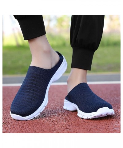 Women Sneakers, Women's Running Shoes Non Slip Athletic Tennis Walking Blade Type Sneakers Gift Dark Blue $14.75 Fashion Snea...