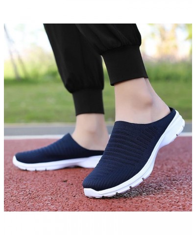 Women Sneakers, Women's Running Shoes Non Slip Athletic Tennis Walking Blade Type Sneakers Gift Dark Blue $14.75 Fashion Snea...