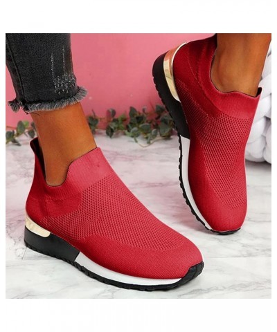 Sneakers for Women Women's Sneakers Lightweight Womens Running Shoes On Sneakers Women Red 2 $13.59 Athletic Shoes