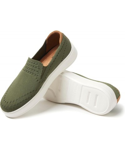 womens Lightweight Comfort Walking Sophie Slip-on Sneaker Olive 2 $27.99 Loafers & Slip-Ons