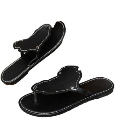 2024 Womens Thong Flat Sandals Flip Flops Beach Wedding Summer Casual Slip on Comfortable Slide Sandals Black $14.79 Athletic...