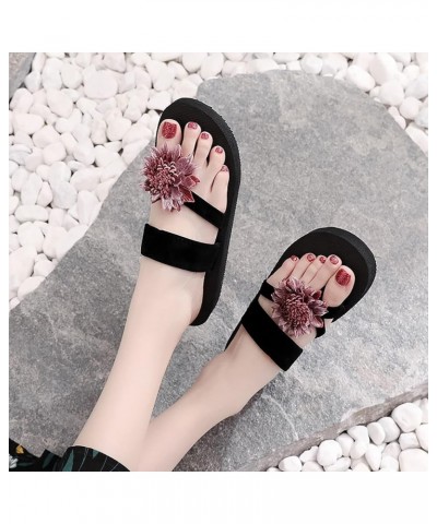 womens beach sandals Womens Slippers Flat Open Toe Sequins Slippers Summer Casual Fashion Sandals Bathroom Slippers Z 04-purp...