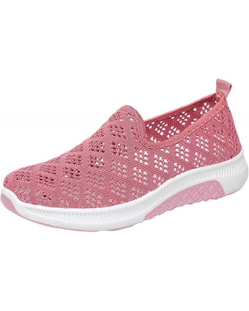 women's casual shoes sandals dressy summer white slip on sneakers slip on tennis shoes white slip on sneakers Z 03-pink $17.8...