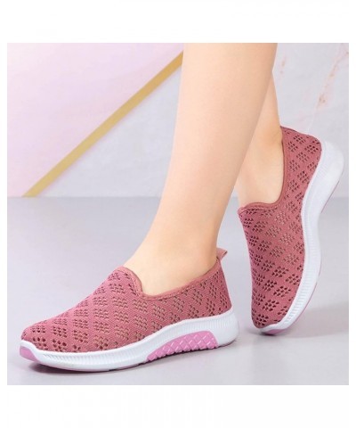 women's casual shoes sandals dressy summer white slip on sneakers slip on tennis shoes white slip on sneakers Z 03-pink $17.8...