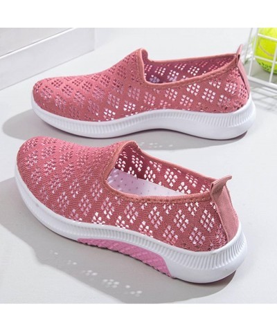 women's casual shoes sandals dressy summer white slip on sneakers slip on tennis shoes white slip on sneakers Z 03-pink $17.8...