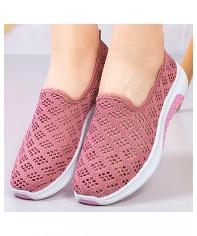 women's casual shoes sandals dressy summer white slip on sneakers slip on tennis shoes white slip on sneakers Z 03-pink $17.8...