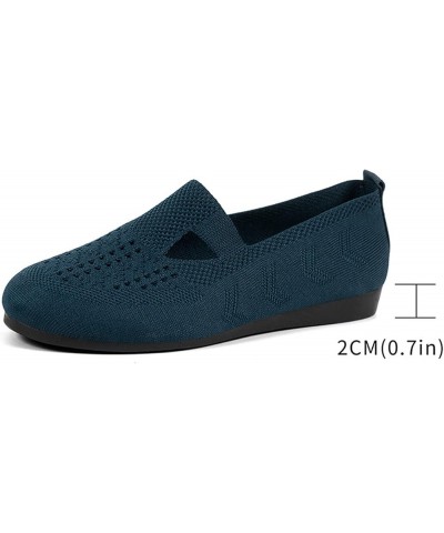 Ladies Fashion Breathable Flat Casual Shoes Knitting Comfortable Beach Slide Sandal Black $14.24 Sandals