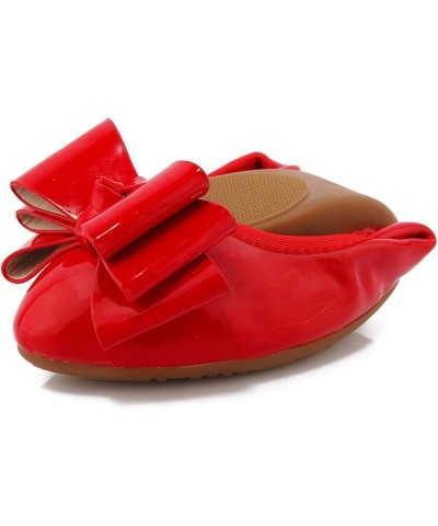 Womens Loafers Pointed Toe Slip On Comfy Ballet Flats Foldable Red 5 $29.98 Flats