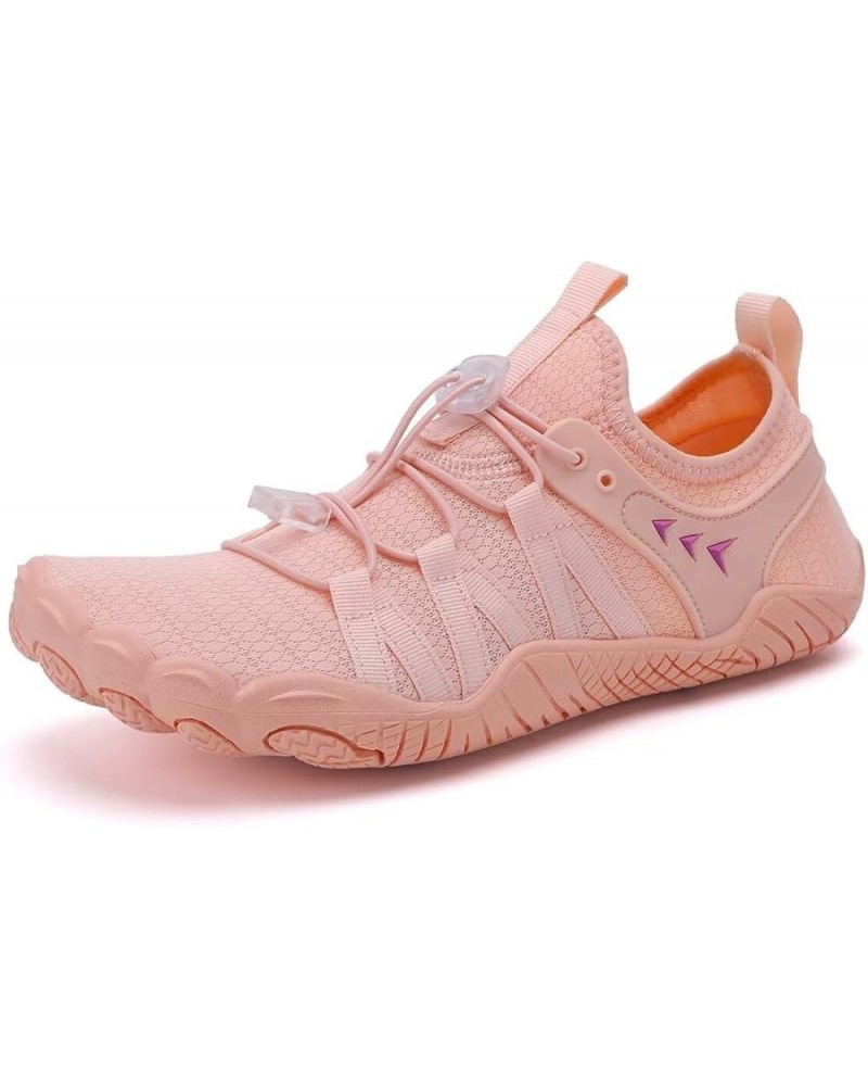 Mens Womens Fashion Quick Drying Aqua Shoes for Summer Beach Diving Water Sport Pink $12.39 Athletic Shoes