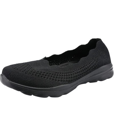 Womans Arch Support Shoes Summer Breathable Mesh Slip on Shallow Mouth Sneakers Lightweight Non Slip Walking Footwear Black $...