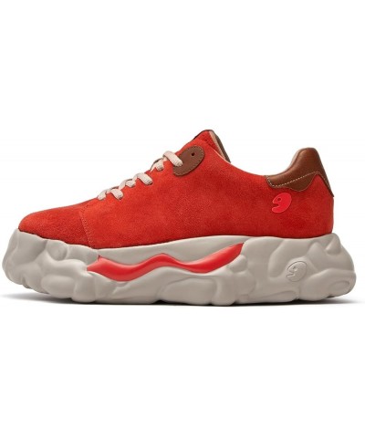 Women's Chunky Platform Fashion Sneakers Walking Shoes Sanamolls Sanamollsⅱ - Guardsman Red $74.40 Athletic Shoes