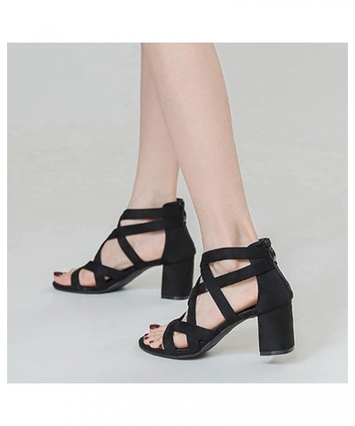 Womens Sandals Adjustable Ankle Buckle Dress Sandals Footbed Arch Support Flat Sandals Black Sandals Women Black $16.33 Outdo...