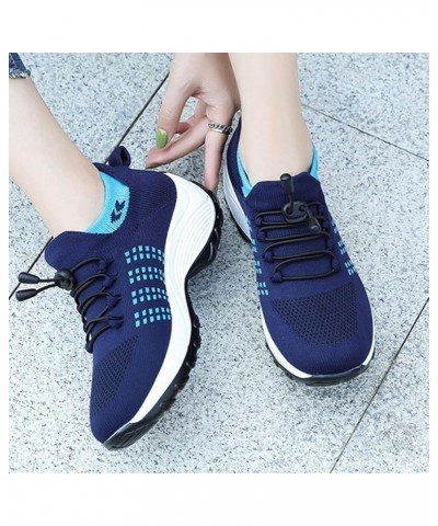 Womens Runing Gym Mesh Sneakers Non-Slip Workout Comfort Shoes Casual Workout Shoes Azeng3-blue $16.49 Fashion Sneakers