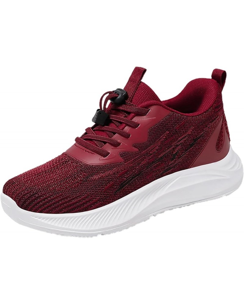 Womens Walking Tennis Mesh Sneakers Workout Lightweight Comfort Shoes Work Shoes for Women Ao2-red $15.94 Athletic Shoes