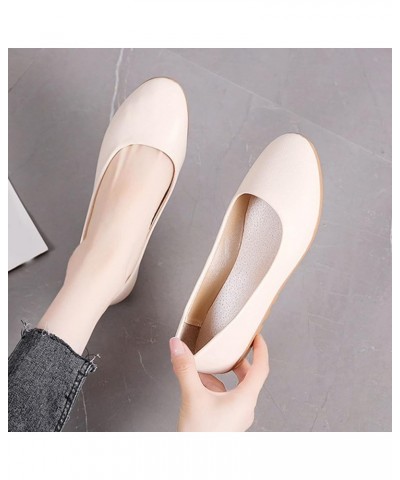 Fashion Spring and Summer Women's Casual Shoes Low Heel Soft Sole Comfortable Solid Color Flat Lightweight Casual Shoes Women...