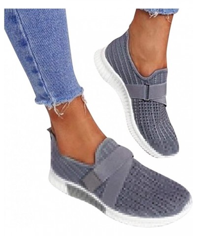 Orthopedic Sandals for Women, Arch Support Slip On Slippers Non-Slip Platform Walk Shoes Breathable Flip Flops Grey $11.00 At...