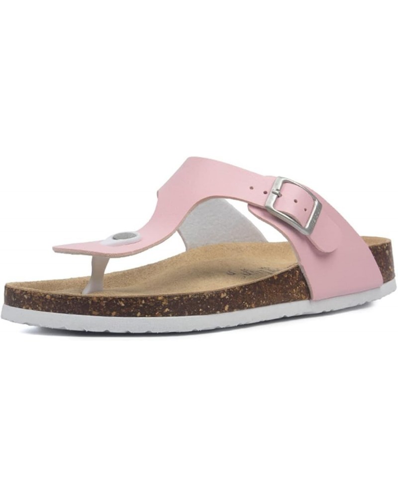 Women Fashion Thongs Cork Sandals 165 Pink $20.20 Sandals