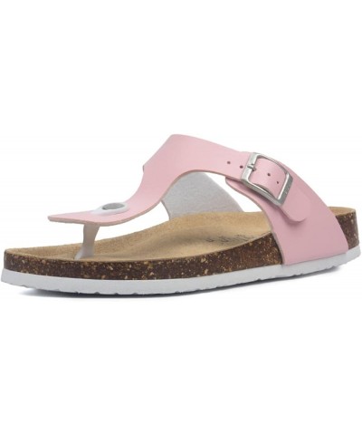 Women Fashion Thongs Cork Sandals 165 Pink $20.20 Sandals