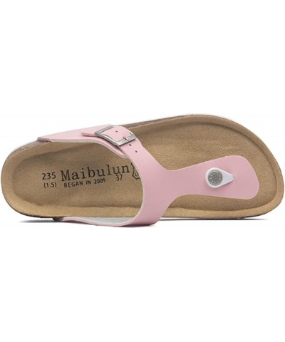 Women Fashion Thongs Cork Sandals 165 Pink $20.20 Sandals