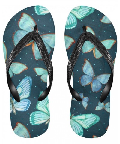 Cute Butterfly Flip Flop Sandal Men's and Women's Summer Sandal | Beach & Water Shoes(187) $12.50 Outdoor Shoes