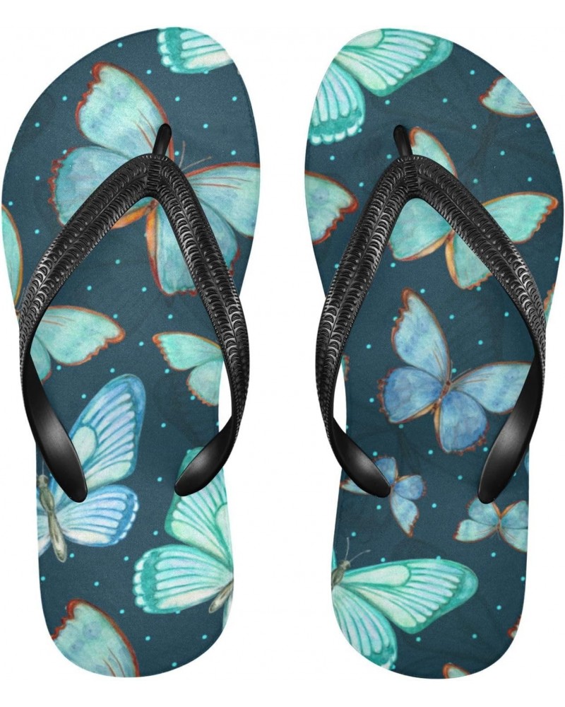 Cute Butterfly Flip Flop Sandal Men's and Women's Summer Sandal | Beach & Water Shoes(187) $12.50 Outdoor Shoes