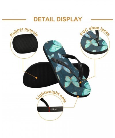 Cute Butterfly Flip Flop Sandal Men's and Women's Summer Sandal | Beach & Water Shoes(187) $12.50 Outdoor Shoes