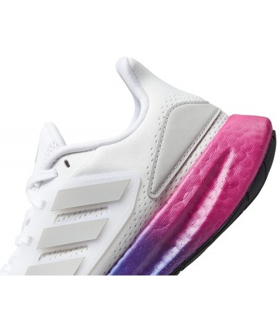 Women's Pureboost 22 Running Shoe White/Grey/Lucid Fuchsia $90.17 Athletic Shoes