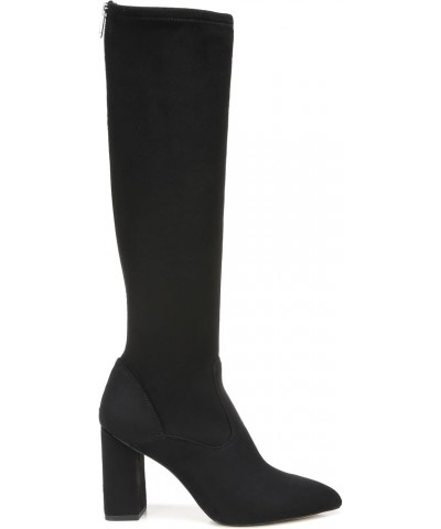 Womens Katherine Knee High Boot Black Stretch Suede $52.03 Boots