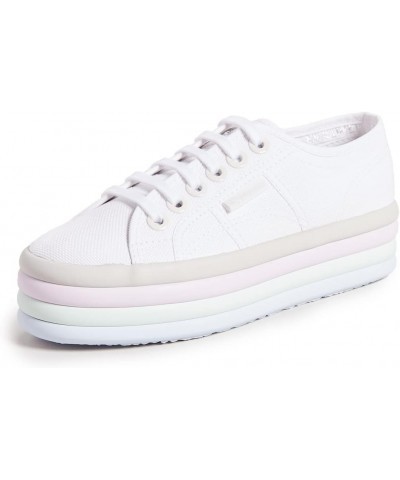 Women's 2790 Candy Big Eyelets Sneaker White Multi $25.73 Fashion Sneakers