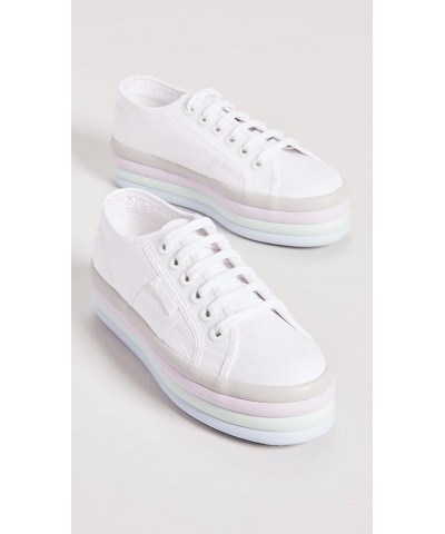 Women's 2790 Candy Big Eyelets Sneaker White Multi $25.73 Fashion Sneakers