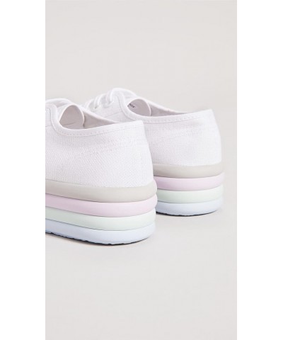 Women's 2790 Candy Big Eyelets Sneaker White Multi $25.73 Fashion Sneakers