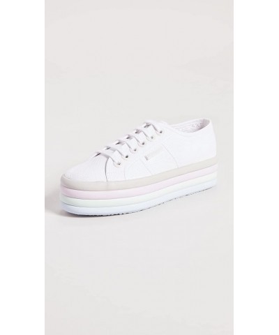 Women's 2790 Candy Big Eyelets Sneaker White Multi $25.73 Fashion Sneakers