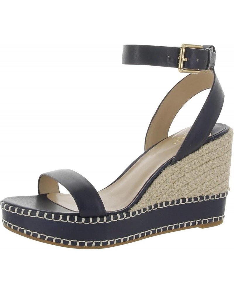 Women's Hilarie Espadrille Platform French Navy $38.59 Sandals