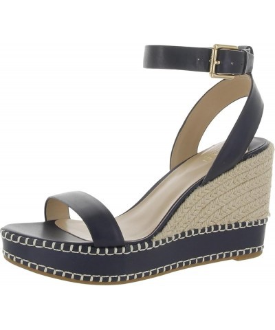 Women's Hilarie Espadrille Platform French Navy $38.59 Sandals