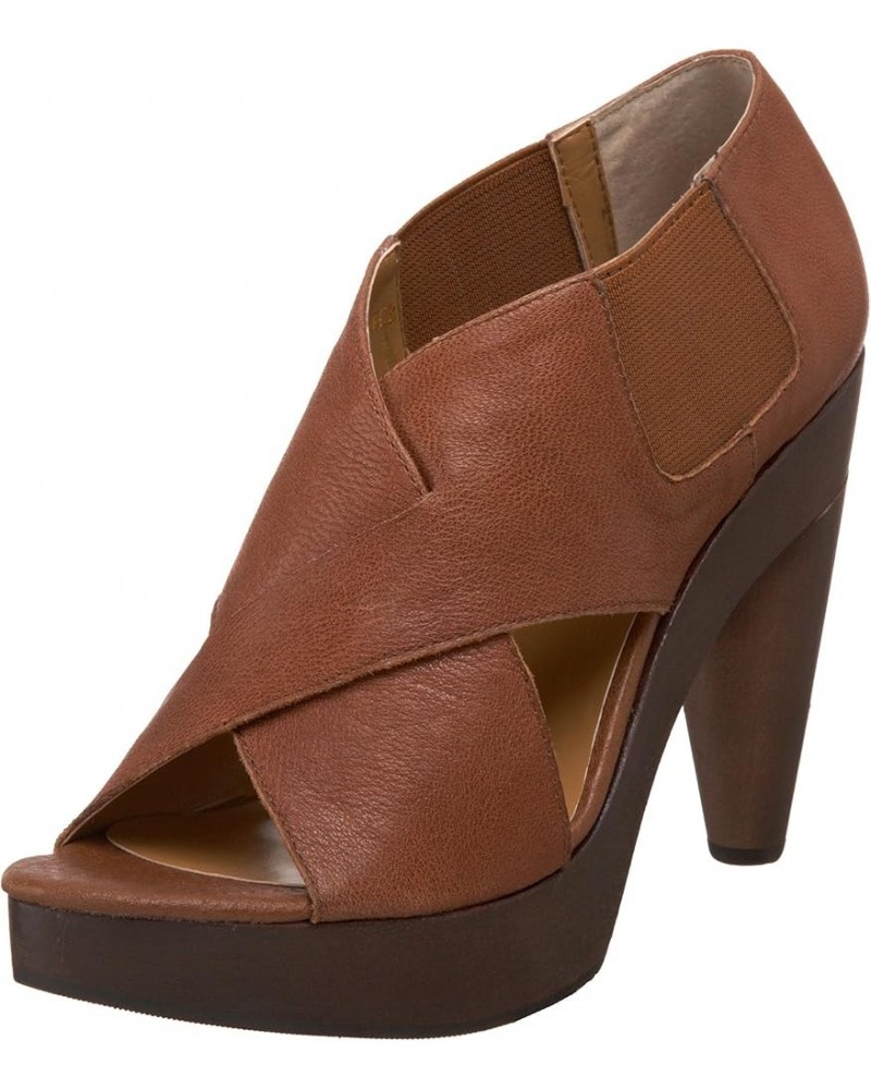 Women's Poin Platform Pump Tan $40.32 Pumps