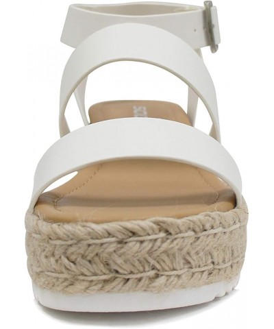 Women's Open Toe Ankle Strap Espadrille Sandal Bryce-white $16.87 Sandals