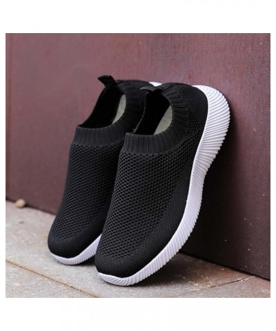 2022 Women's Spring and Summer Running Shoes Large Outdoor Walking Flying Waving Mesh Sneaker Insoles Women Arch Black $10.36...