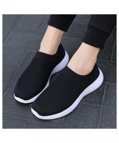 2022 Women's Spring and Summer Running Shoes Large Outdoor Walking Flying Waving Mesh Sneaker Insoles Women Arch Black $10.36...