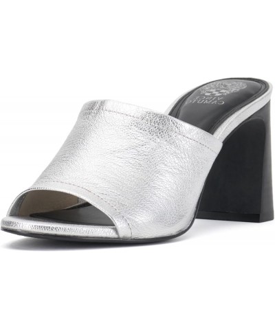 Women's Alyysa Heeled Sandal Light Silver $35.42 Sandals