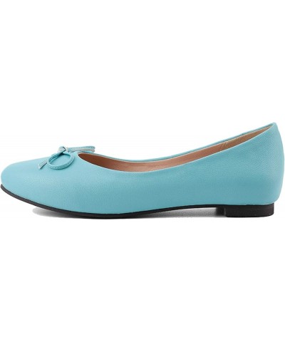 Casual Flats with 9-colors Available Comfortable Shoes for Fashion Women Pu Blue $19.02 Sandals