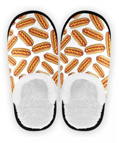 Fast Food Hot Dog Spa Slippers Sandwiches House Slippers Slippers Non-Slip Home Shoes M for Men Woman Multi $12.98 Slippers