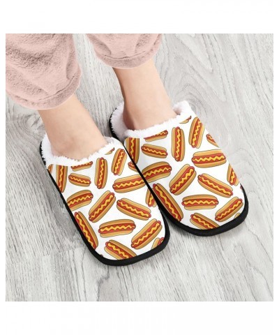 Fast Food Hot Dog Spa Slippers Sandwiches House Slippers Slippers Non-Slip Home Shoes M for Men Woman Multi $12.98 Slippers